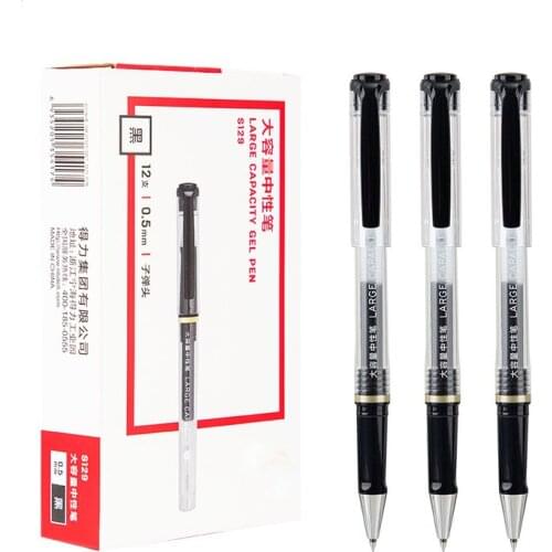 Straight Liquid Bullet Rollerball Gel Pen 0.5mm Fast Dry Direct Liquid Running Ball Pen Student Office Working Gel Pen