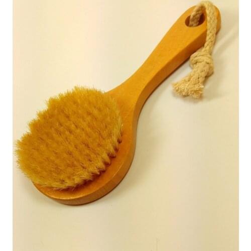 New Natural Bristle Detox Wooden Handle Shower Bath Brush Body Brush Long-handled Skin Massage Spa Brush Bathroom Bath Supplies
