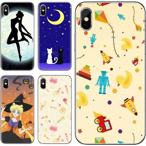 Moon-Japanese-C-Anime-Sailor For Samsung Galaxy A9 A8 Star Lite A3 A5 A7 A6 Plus 2018 2015 2016 2017 Silicone Phone Shell Case