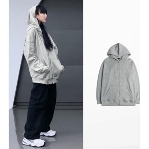 Loose Harajuku Hoodies Streetwear Women y2k Fashion Zip Up Hoodie Tops For Women Fashion Soft Sweatshirt Oversized