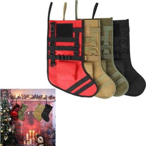 Tactical Molle Handing Christmas Stocking Bag Dump Drop Sack Utility Storage Case EDC Organizer Pack Hunting Magazine Pouches