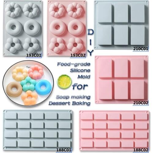 Heat-proof Silicone Cake Chocolate Baking Mold for Cookie Dessert Moulds