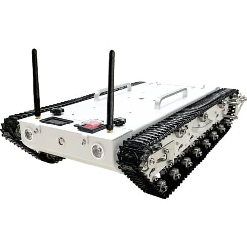 WT-600 Metal tank car chassis/All Steel structure,big size,30KG load large/obstacle-surmounting tank for RC robot control