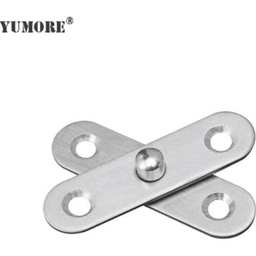 YUMORE Rotating Hinge Stainless Steel 360 Degree Rotating Door Pivot Hidden Hinge Tone Rotary Furniture Hareware