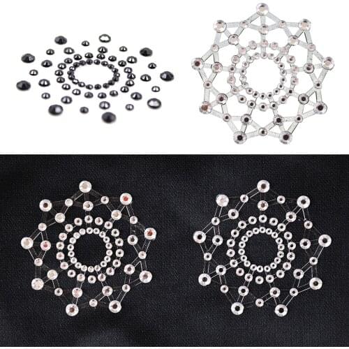 Fun Sexy Crystal Rhinestone Nipple Pasties Nipple Cover Breast Sticker Breast Petal Breast Bra Accessories Sex Products