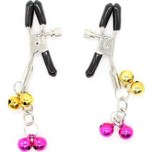 Nipple Clamps Sex Toy Shaking Lovely Small Bell Flirt Adult Products Stimulation BDSM Bondage Game for women Breast Clip