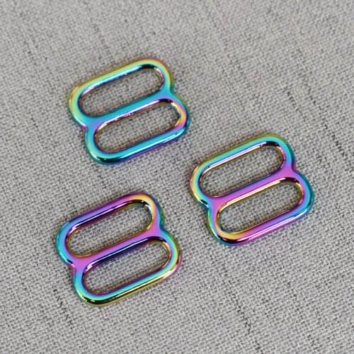 10 Pcs/Lot 15mm Metal Metal Slider Adjustable Buckle Handbag Strap For Bag DIY Accessories