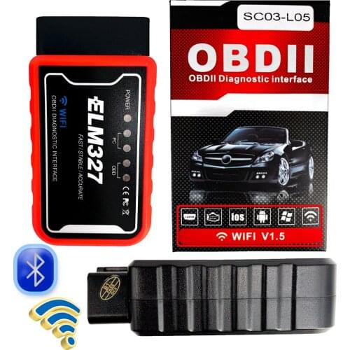2020 OBD2 Elm327 V1.5/V2.1 Wifi Bluetooth Car Diagnostic Tools Car Accessories Android/Symbian For Bmw e46 For Volkswagen,etc