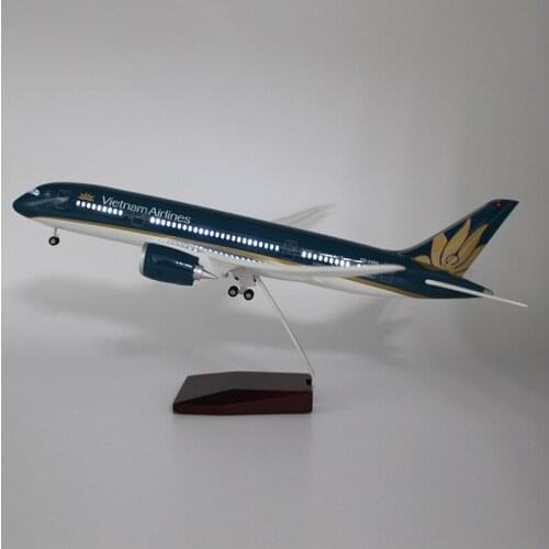 43cm Boeing B787 Vietnam Aviation Model Simulation Civil Aircraft Model Decoration Plane Model Diecast Aircraft Toys Airplane