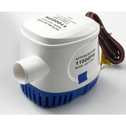Automatic Bilge Pump 12V 1100GPH - Electric Water Pumps with Float Switch - Boat Yacht Plumbing Accessories