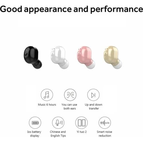 M2 Mini Wireless 5.0 Earphones Stereo Sports Waterproof Earbuds Headsets Super Long Standby Earbuds Wireless Headphones