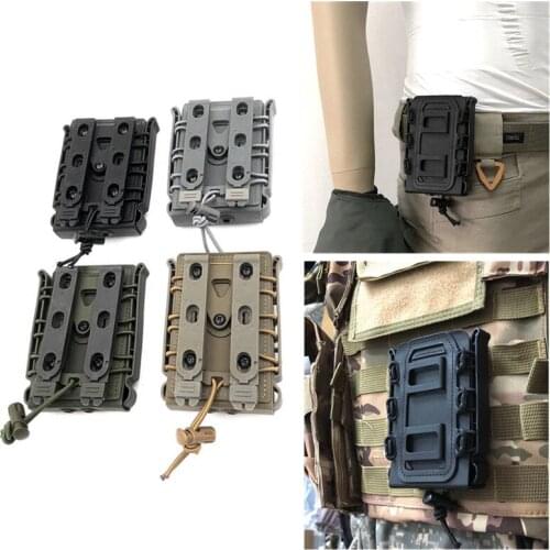 5.56mm 7.62mm Fast Mag Pouch Tactical Magazine Pouch Holster Molle Belt Fast Attach Carrier Holster 5.56 7.62 Pouch
