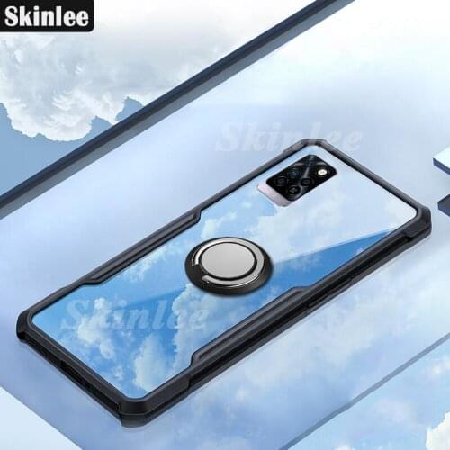 Skinlee For Infinix Note 10 Pro Case Official Original Shockproof Clear With Ring Soft Frame Cover For Infinix Note10 Pro Case