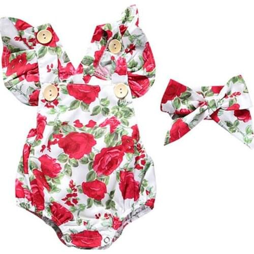 2019 Year Infant Flower Conjoined Robe European American Style Girls Snow Square Cotton Jumpsuit+Headwear Briefs Crawling Suit
