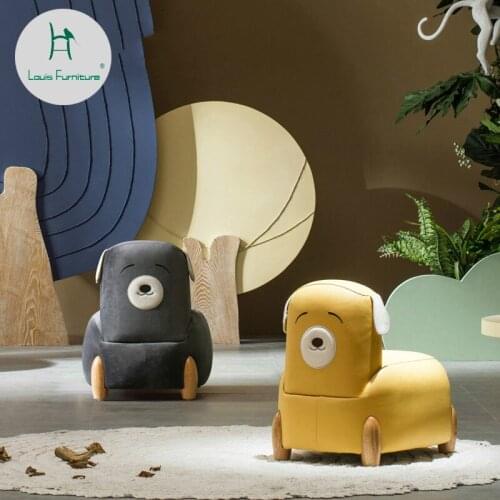 Louis Fashion Children Sofa Chair Cartoon Girl Boy Baby Child Mini Leather