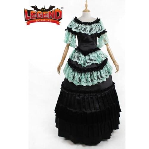 Vampire Diaries Inspired Katherine Pierce Dress Victorian Gown Civil War Cosplay Costume