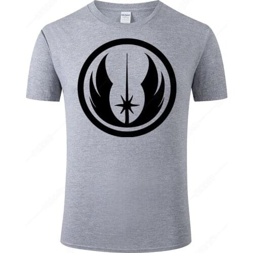 Summer Cotton Short Sleeve Print T-Shirt Star Wars Jedi Temple Logo T Shirt Men Women Fashion Cool Tee Brand Camisa Hombre J53