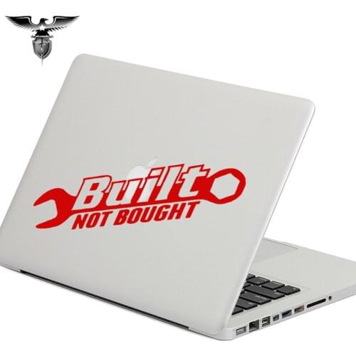 3 Sizes 8 Colors Built Not Bought Vehicle Wrenches Lettering Art Car Sticker Motorcycles Door Laptop Styling Vinyl Decal Gifts