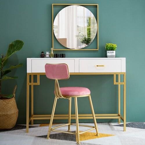 Nordic Milk Tea Shop Leisure Back Chair Net Red Restaurant Fashion Single Dining Chair Household Bedroom Dressing Table Chair