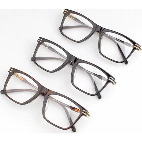 2019 New Retro Big Face Plastic Titanium Unisex Business Myopia Glass Frame Optical Glasses Frame Luxury brand MB0710 Oculos