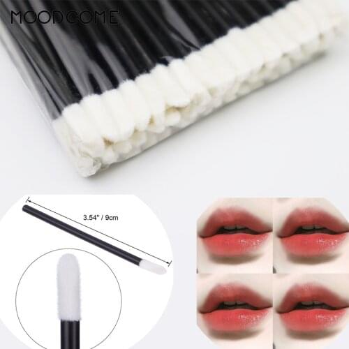 Wholesale 100/50pcs Lip Brush Women Accessories Disposable Lipstick Gloss Wands Applicator Makeup Tools Fashion Hot Designed