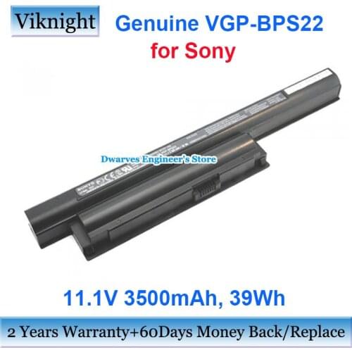 Genuine VGP-BPS22 11.1V 3500mAh Laptop Battery for Sony VAIO PCG-61211M EB13 EB15 VPC-EB16FG/L VGP-BPS22A VGP-BPL22 PCG 61611M