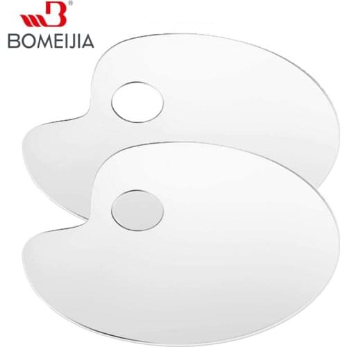 2Pcs Acrylic Paint Palette Transparent Clear Gouache Artist Paint Mixing Palette Easy Cleanup for Oil Watercolour Painting Tools