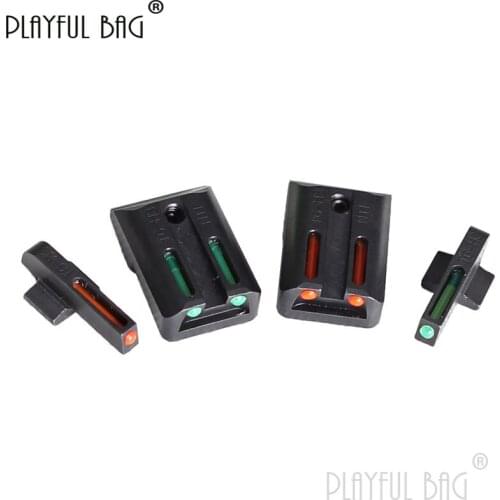 PB Playful bag Front real sight fit M1911 red and green optical fiber sight Gel ball gun decorative aiming tool CS toys SA17S
