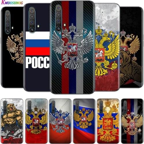 Transparent Cover Russia Flag For OPPO AX7 A1K A93 A92 A73 A72 A53S A52 A32 A31 A9 A11 A7 A5 2020 Phone Case
