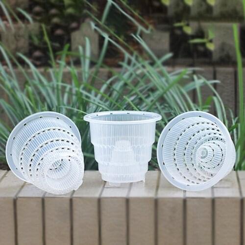 Resin Root Control Orchid Flower Mesh Pot Transparent Breathable Container Excellent Drainage Hole Orchid Pot with Root