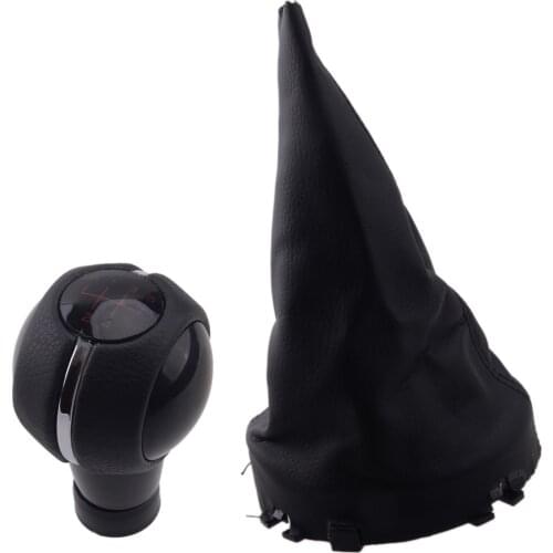 5 Speed Manual Gear Shift Knob with Gaiter Boot Head Fit for Mini Cooper F55 F56 F54 F60 F57