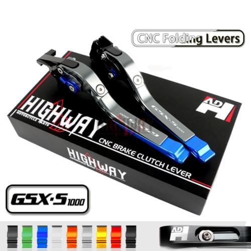 CNC Brake Handle Bar Lever Extendable Folding Adjustable Brake Clutch Levers For SUZUKI GSX-S1000 GSXS1000 / F / ABS 2015-2017