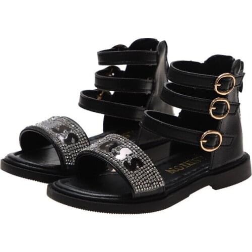 2020 Summer Fashion Roman Boots High-top Girls Sandals Toddler Child Sandals Girls High Quality Shoes Kids Gladiator Sandals