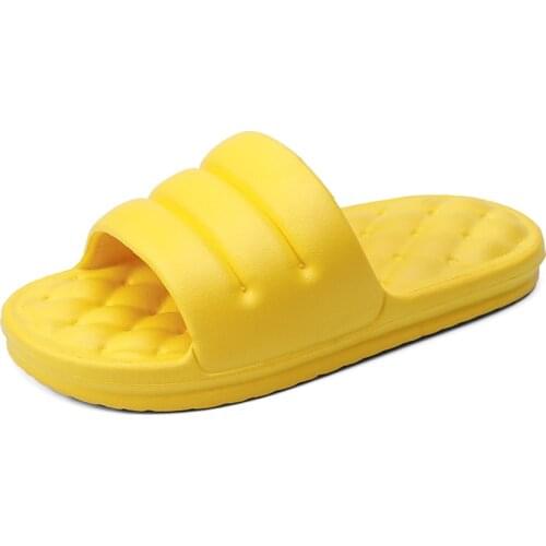 Fashion Slippers Women Indoor Bathroom Slipper Soft EVA Anti-slip Home Floor Slides Ladies Summer Shoes Men Couple Light Flats