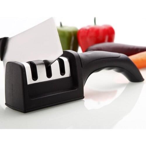 Knife Sharpener 3 Stages Professional Household Fast Sharpening Artifact Sharpener Stone Durable Afilador Kitchen Tools 5MD073