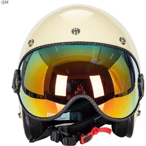 Universal Helmet Windproof Shield Lens Retro Helmet Visor with UV400 Protection Motorcycle Accessories