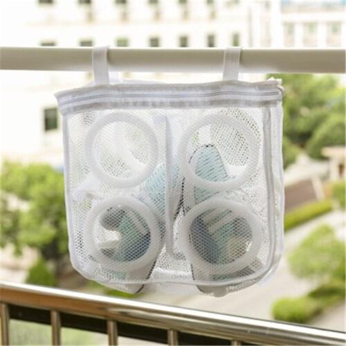 1pcs Shoes Washing Hanging Bag Dry Sneaker Mesh Laundry Bags Home Using Clothes Washing Net Bag Shoes Protect Wash Bag