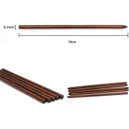 2019 Hot 10Pcs/lot 18cm Hair Sticks Printed Wood Hair pins Chopsticks Wooden Hairpin Needle Headwear Jewelry Drop Shipping