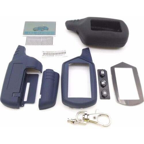 A91 case keychain + lcd display flexible cable + silicone case for Starline A91 lcd remote two way car alarm remote starline A91