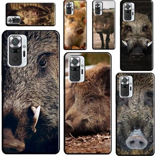 Wild boar For Xiaomi Redmi Note 9 Pro 8 9S 8T Note 10 Pro Phone Case For Redmi 9T 9A 9C 7A 8A Cover