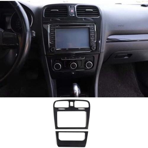 For VW Volkswagen GOLF 6 2010-2012 Car Dashboard Central Console Frame Trim Styling Interior Car Accessory Moldings