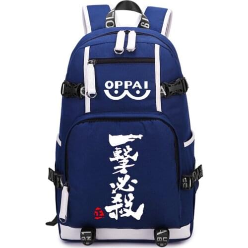 Hot ONE PUNCH MAN Saitama cosplay Backpack Canvas Bag Luminous Schoolbag Travel Bags