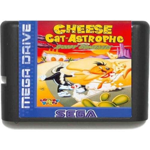 Cheese Cat-astrophe Starring Speedy Gonzales 16 bit MD Game Card For Sega Mega Drive For Genesis