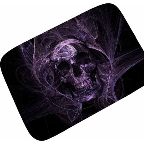 Punk Skull Printed Corridor Mats Hallway Carpet Anti-slip Outdoor Rugs Front Door Mats Bathroom Bath Mat Kitchen Floor Mats