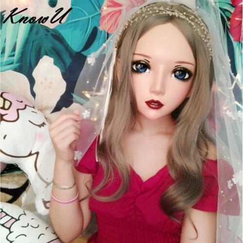 KnowU Kigurumi Permanent Makeup Anime Doll Headgear Crossdresser Cosplay Crossdress BJD Doll Dragqueen