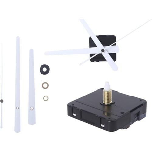 DIY Quartz Wall Clock Movement Mechanism Hands Long Shaft Battery Operated Repair Parts Silent Kit