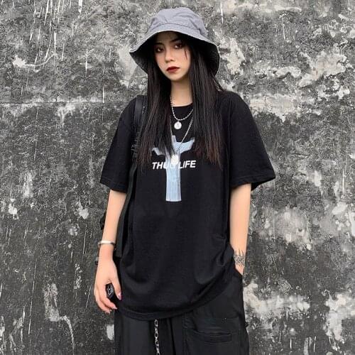 Summer Hip Hop Style Women Loose T Shirt Couple Jesus Christ Printing Tshirt Plus Size Cotton Harajuku T-shirt