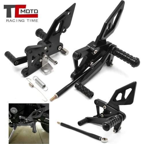 Motorcycle CNC Adjustable Rider Rear Sets Rearset Footrest Foot Pegs for Yamaha Yzf R3 R25 2015-2020 2019 YZF R3 ABS 2017-2020