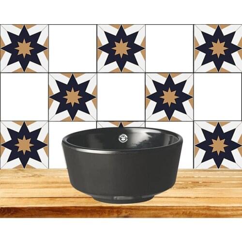 Wall Stickers Self-adhesive Wallpaper Simulation Mosaic Tile Stickers Kitchen Oil Stickers Waterproof