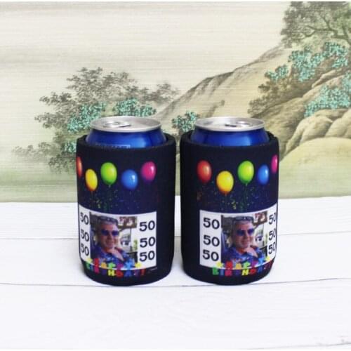 100pcs Neoprene Stubby Holder Can Or Bottle Holders Can Cooler Wedding Gifts Dye Sublimated Stubby Holders Waterproof Cooler Bag